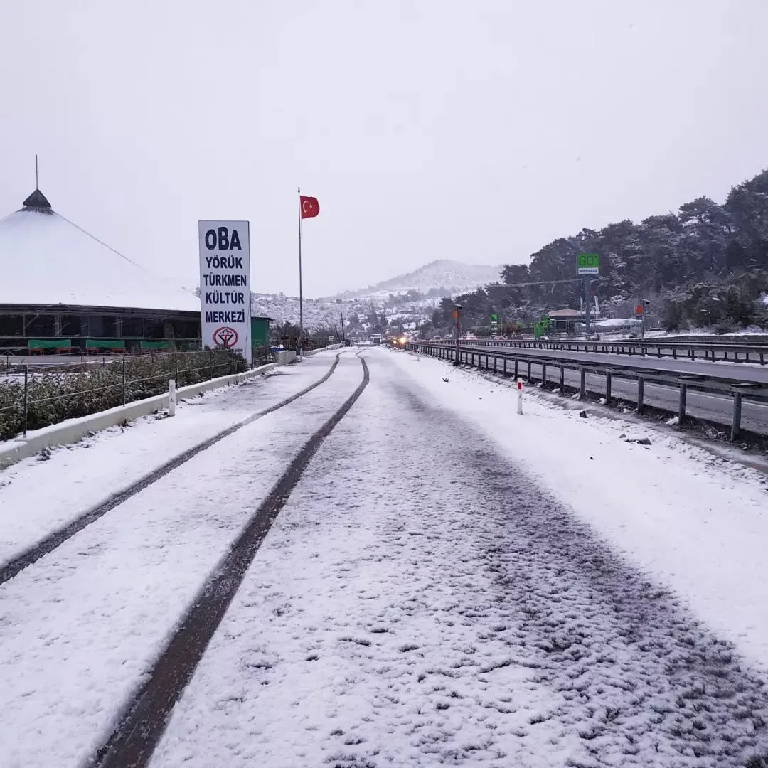 OBA dan kar manzaraları . Bugün günlerden kar