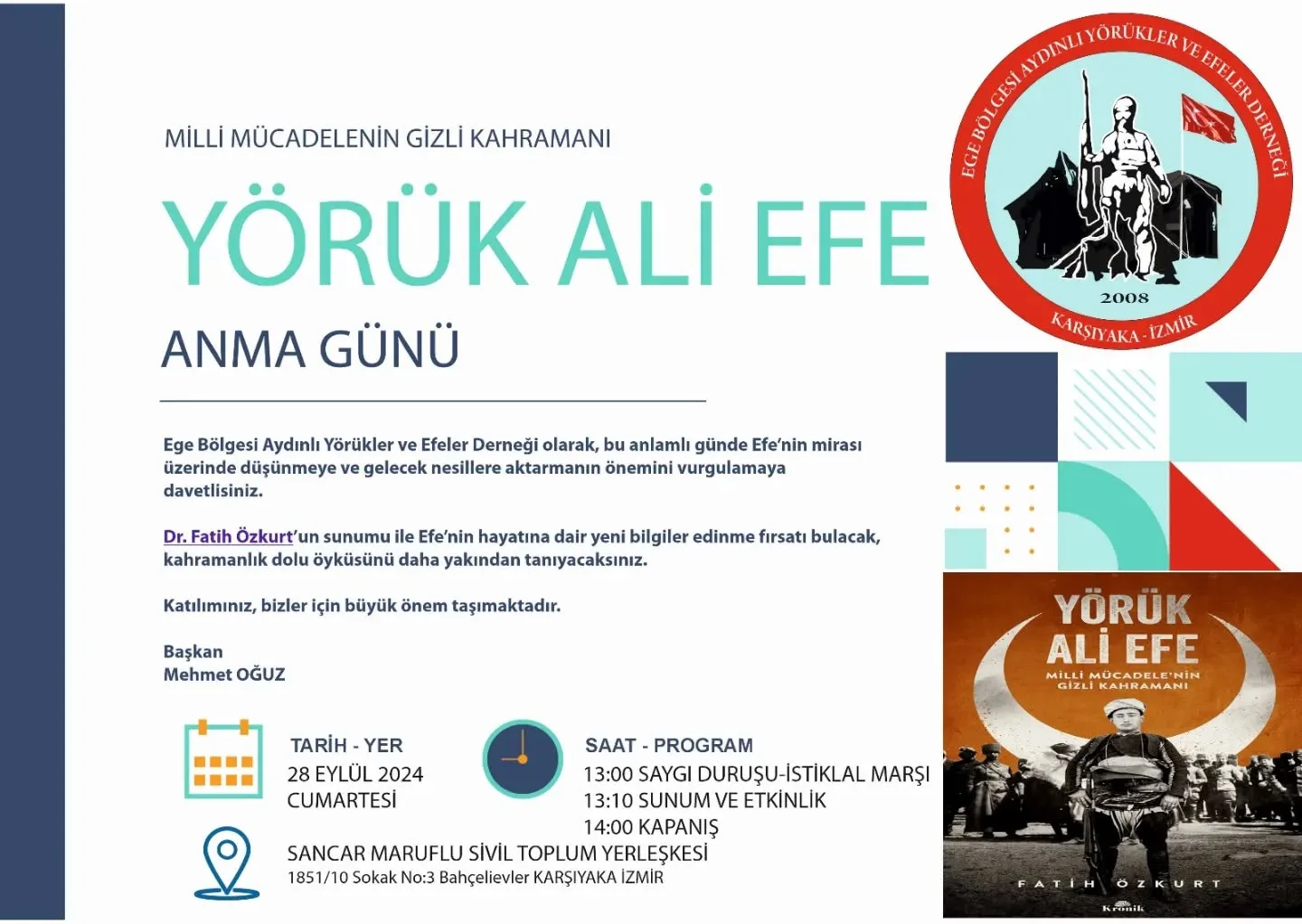 Ege bölgesi Aydınlı yörükler ve efeler derneği olarak Milli mücadele kahramanı Yörük Ali E…